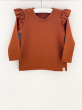 Afbeelding in Gallery-weergave laden, Ruffle Shirt Cognac