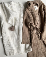 Charger l'image dans la galerie, Peignoir en mousseline - écru