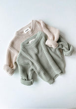 Afbeelding in Gallery-weergave laden, Knit oversized sweater - Sage
